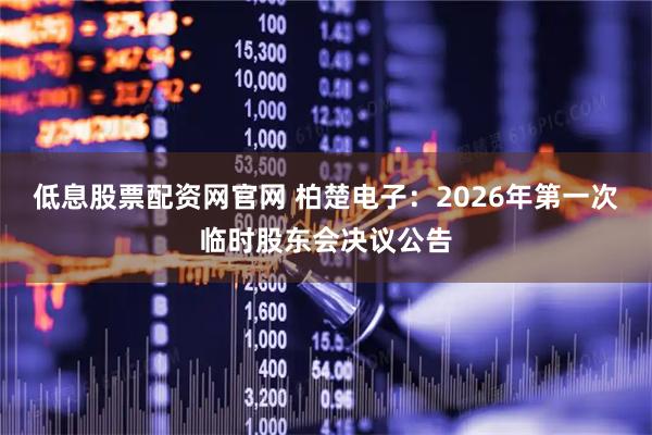 低息股票配资网官网 柏楚电子：2026年第一次临时股东会决议公告